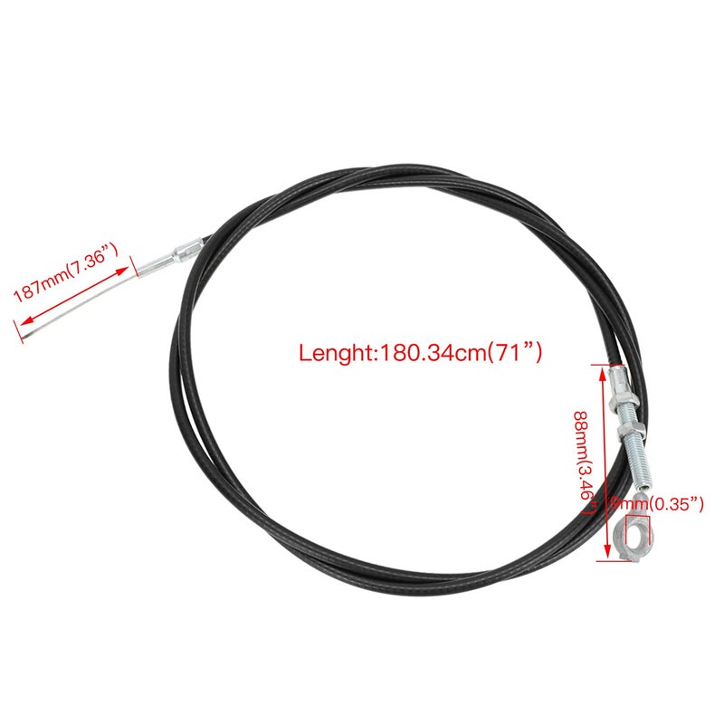 YOXUFA 71 inch Go Kart Throttle Cable Brake Return Throttle Pedal Springs Kit for Predator 212cc Engine GX160 GX200 196cc 8252-1390 Manco ASW Kandi American Sportworks Go Kart Lawn Mower Parts - Image 4